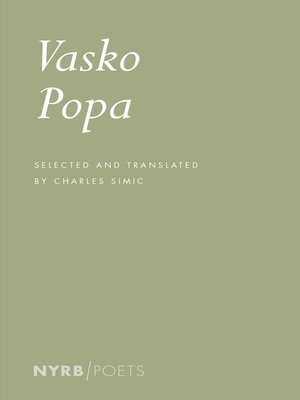 cover image of Vasko Popa